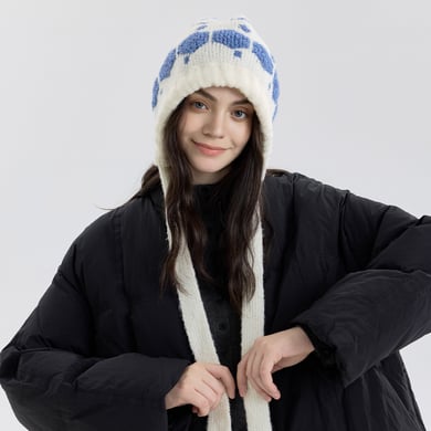 1 Stück Tägliche Schneeflocken-Polyester-Damenhüte h5 