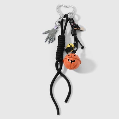 1 Piece Pumpkin Skull Bell Alloy Bag Charm h5 