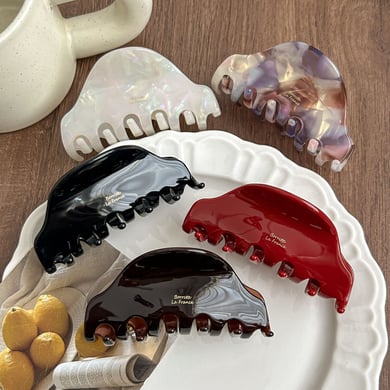 1 Piece Romantic  Sweet Mixed Color Gradient Color Acetate Women's Hair Claws h5 Picture3