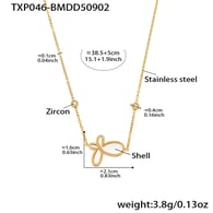 TXP046-B Collar de oro 38+5cm Imagen3