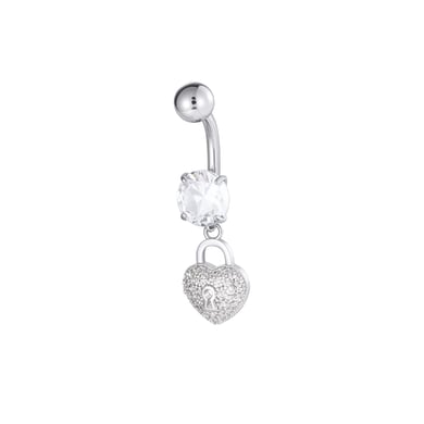 1 Adet Çiçek Kalp Yıldız Bakır Zirkonyum Göbek Piercing h5 