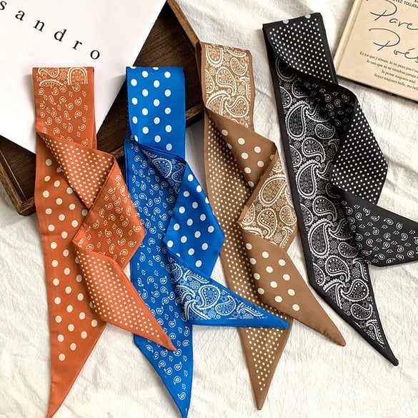 Bandana da donna in poliestere con motivo Paisley classico, 1 pezzo 2