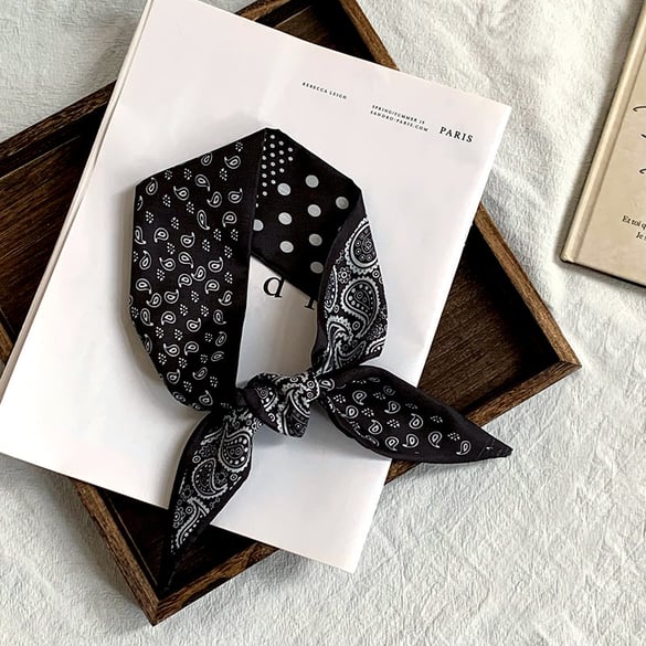 Bandana da donna in poliestere con motivo Paisley classico, 1 pezzo