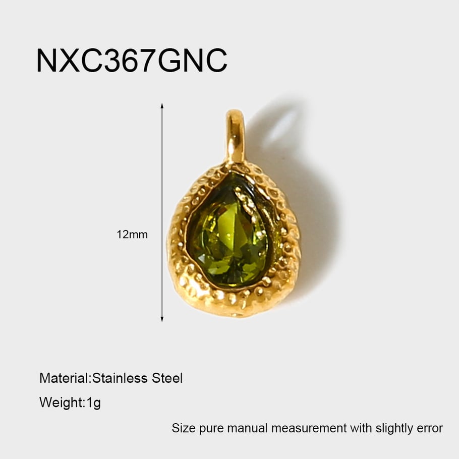 1 Piece Luxurious  Elegant Droplet Stainless Steel  Gold Color Women's Pendants 