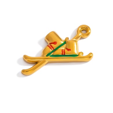 Pendentifs en acier inoxydable pour femmes, série simple, DIY, dessin animé, 1 pièce h5 Image2