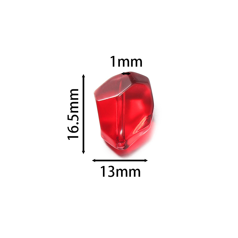 1 Piece Transparent DIY Irregular Shape Glass Jewelry Beads h5Picture5