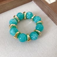 Pulsera-Azul Lago-Oro Imagen4