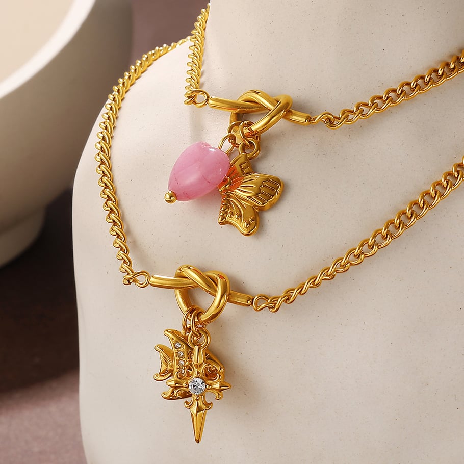 1 Piece Stainless Steel Gold Color DIY Charm Bracelet h5Picture3