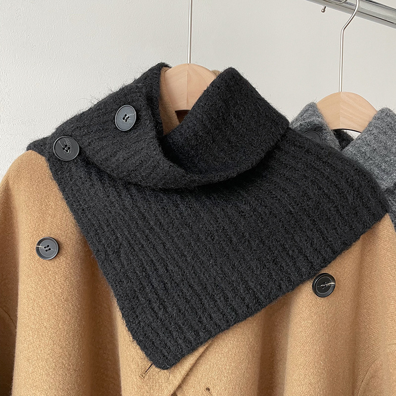 1 écharpe d'hiver quotidienne en rayonne de couleurs mélangées pour femme