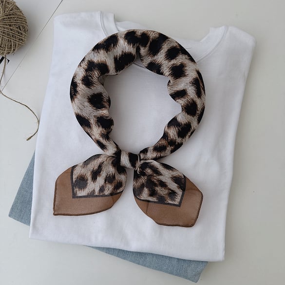 1 pezzo di bandana con stampa leopardata retrò 2