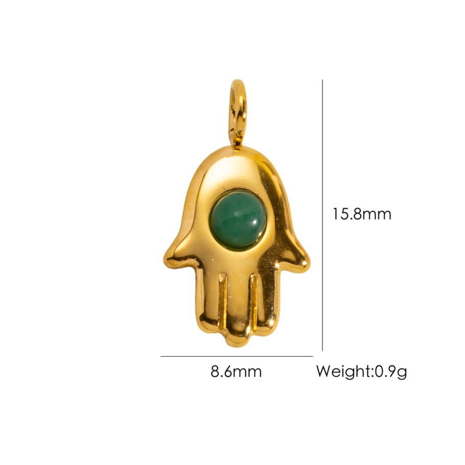 1 Piece DIY Cute High Heels Fruit Stainless Steel  Gold Color  Women's Pendants 