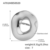A701-Steel Geometric Ring/No.7 Picture2