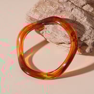 Braunes geometrisches Acrylarmband Bild5