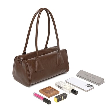 Borsa a tracolla da donna in PU tinta unita, elegante e semplice, 1 pezzo h5 Immagine3
