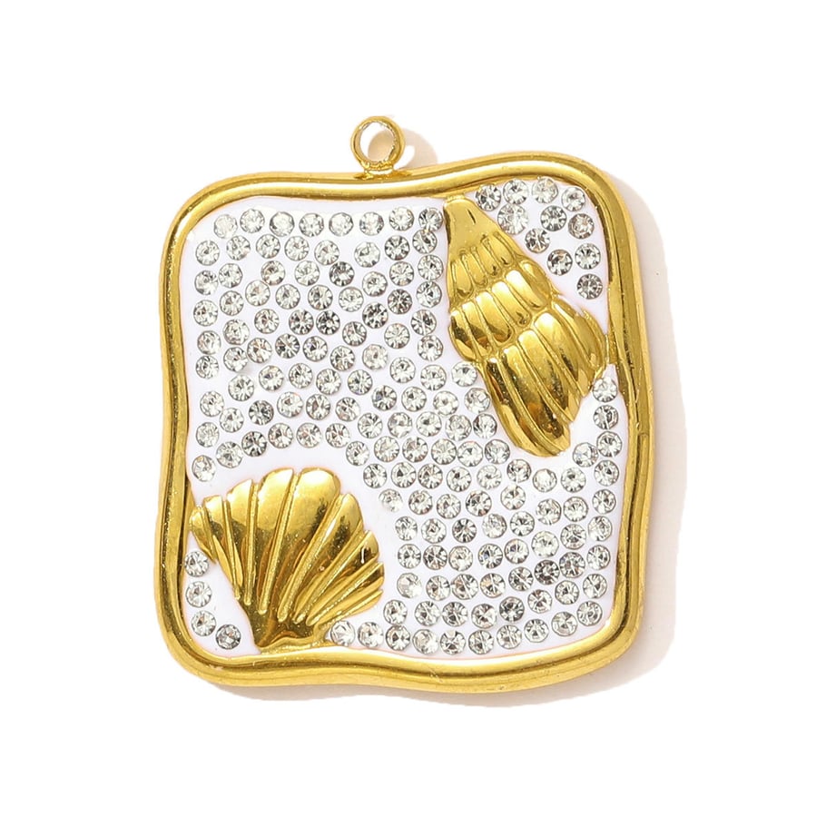 1 pieza de colgantes de animales modernos de acero inoxidable color dorado para mujer 