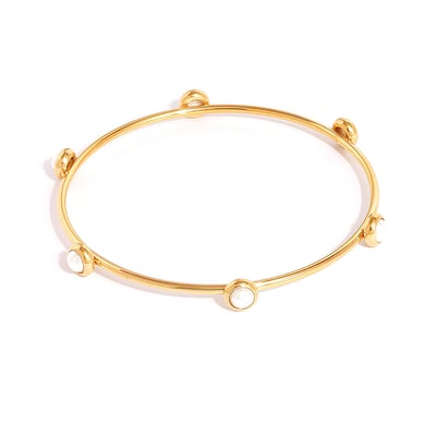 1 Stück unregelmäßig geformte Edelstahl-Kettenarmbänder in Goldfarbe für Damen h5 