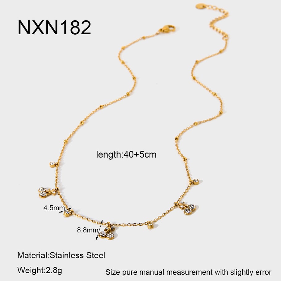 1 Piece Luxurious  Elegant Fruit Stainless Steel  Women's Pendant Necklaces 