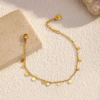 1 Piece Stainless Steel Gold Color Chain Bracelet h5 Picture3