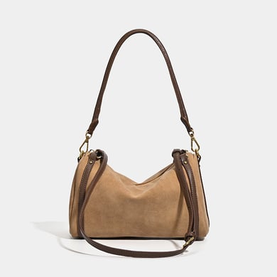 Borsa a tracolla da donna in similpelle scamosciata casual, serie semplice, 1 pezzo h5 