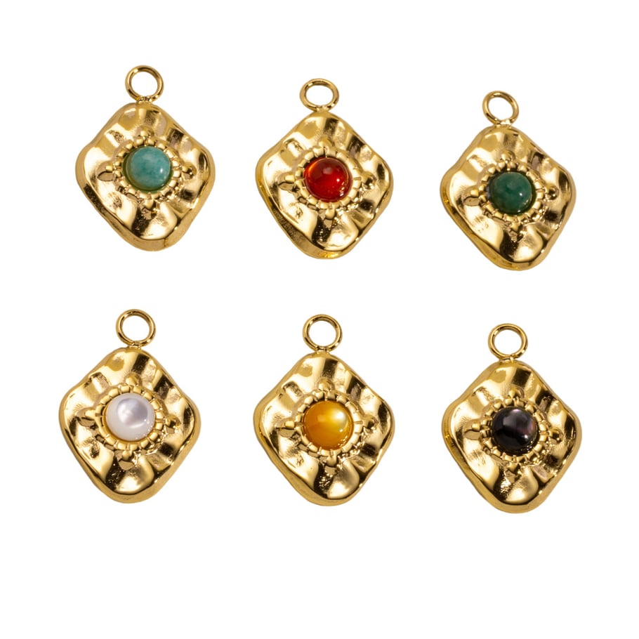 1 Piece Simple  Retro Irregular Shape Stainless Steel Women's Pendants Picture5