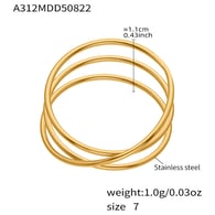 A312-Gold Geometric Multi-layer Ring Picture2