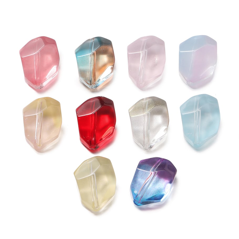 1 Piece Transparent DIY Irregular Shape Glass Jewelry Beads h5Picture2
