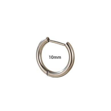 1 stuk minimalistische ringvormige titaniumlegering damesoorbellen h5 Afbeelding2