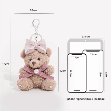 1 Piece Cute Bear Polyester Fiber Women's Bag Charms h5 Picture4