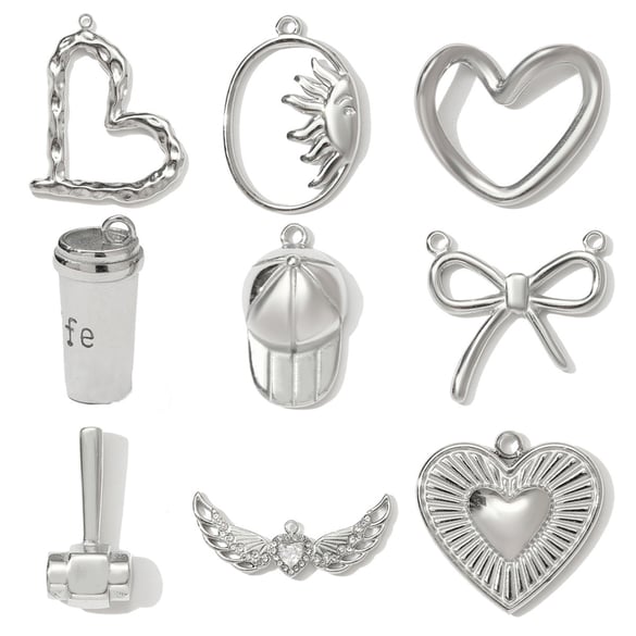 1 Piece Simple Heart Stainless Steel Women's Pendants 2