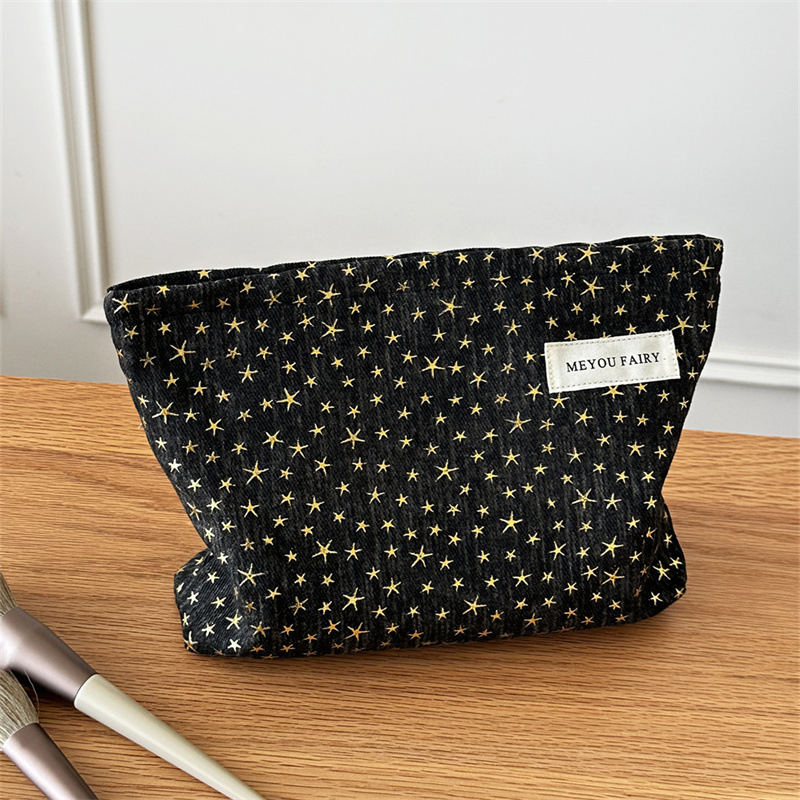 Bolsas de maquillaje para mujer de 1 pieza, serie simple, estilo casual con estrellas 