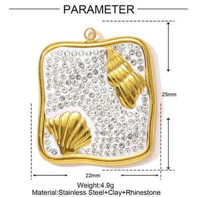 1 pieza de colgantes de animales modernos de acero inoxidable color dorado para mujer h5 Imagen2