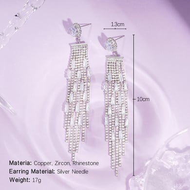 1 Pair Festive Series Tassel Dangle Earrings h5 