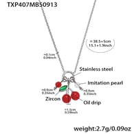 TXP407-Steel necklace 38+5cm Picture2