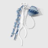 1 blue heart keychain 