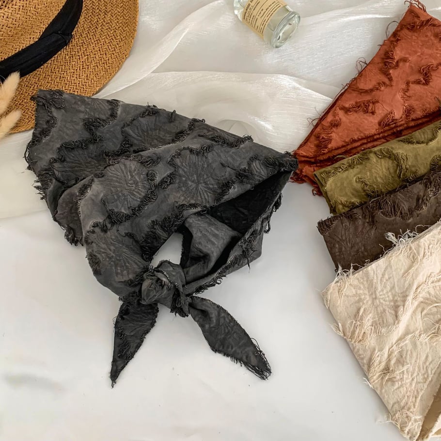 1 Stück Alltags-Bandana aus einfarbigem Polyester für Damen Bild3