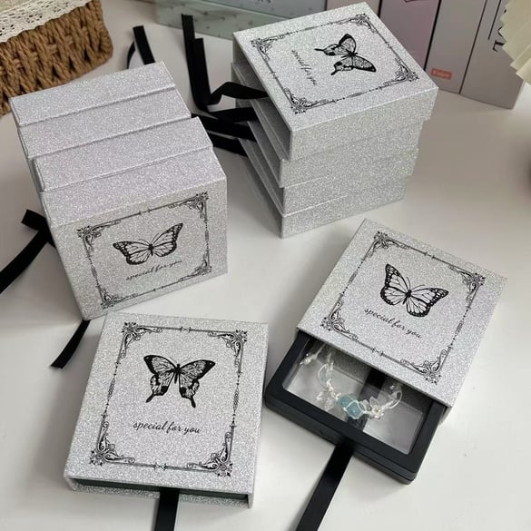 1 Piece Butterfly Paper Jewelry Box