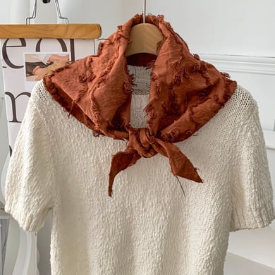 1 Stück Alltags-Bandana aus einfarbigem Polyester für Damen h5 Bild4