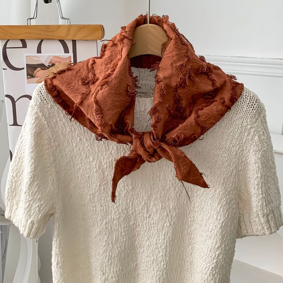 1 Stück Alltags-Bandana aus einfarbigem Polyester für Damen h5Bild4