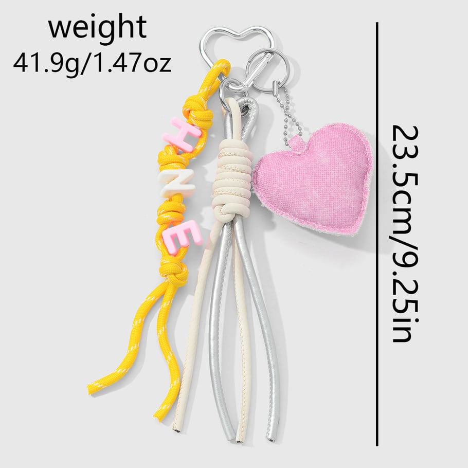 1 stuk zoete roze hart tasbedel Afbeelding2