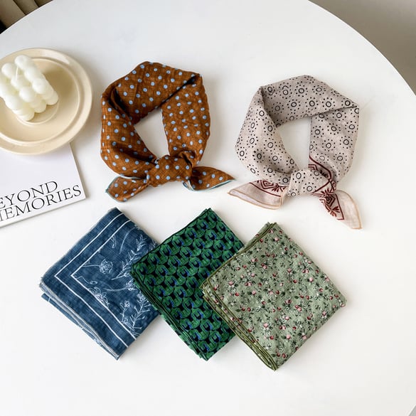 1 écharpe d&#39;été tendance en polyester à pois pour femme 2