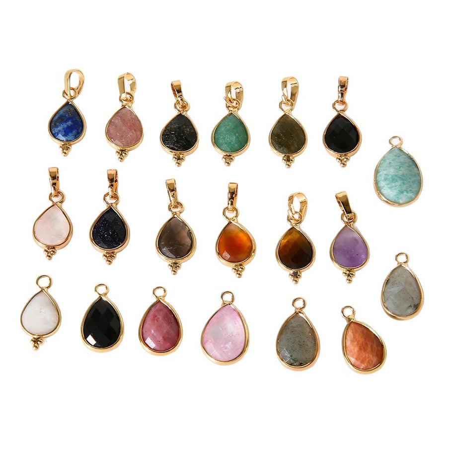 1 Piece Simple Daily Droplet Natural Stones  Natural Stone Women's Pendants Picture5
