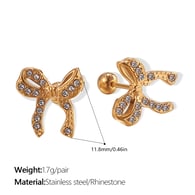 Pendientes de oro con diamantes blancos EH924WEG 