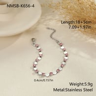 NMSB-K656-4 Steel Color Diamond Pink Diamond Picture4