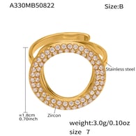 A330-B Gold Zircon Ring Picture3
