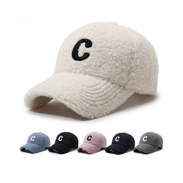 1 Piece Casual Letter Plush Baseball Cap 2