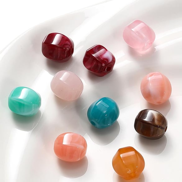 1 Bag of DIY Gradient Color Acrylic Jewelry Beads 2