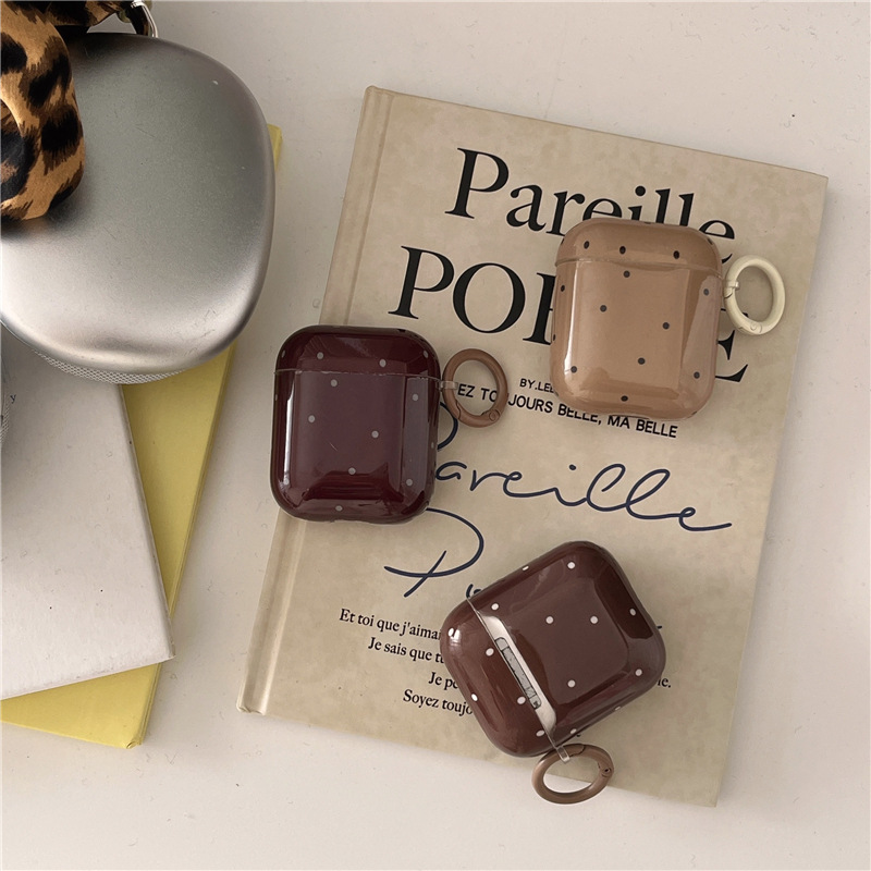 1 Piece Vintage Polka DotsWomen's Earphone Case Picture2