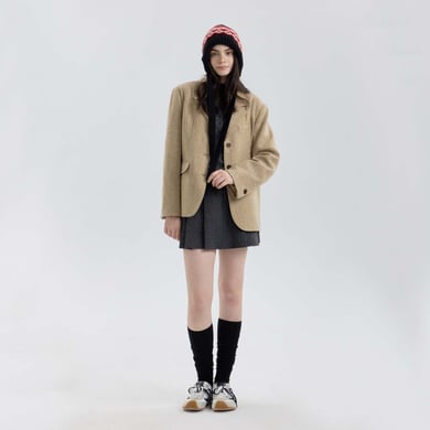 Chapeau pour femme en polyester tissé Fair Isle, série classique, 1 pièce h5 Image4