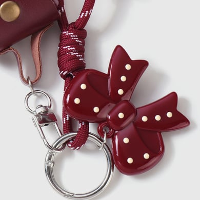 1 Piece Retro Bow Knot Acrylic Bag Charm h5 Picture6