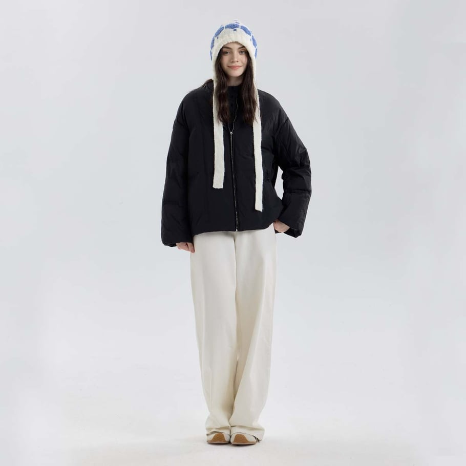 1 chapeau pour femme en polyester motif flocon de neige h5Image3